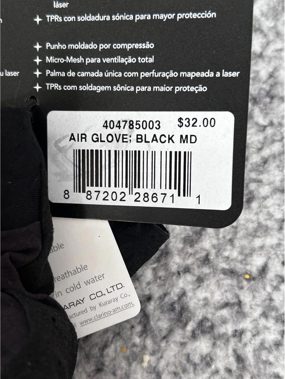 Troy Lee Designs Air Gloves Gray/Black Lightweight Size Medium Adult NEW - Picture 2 of 4